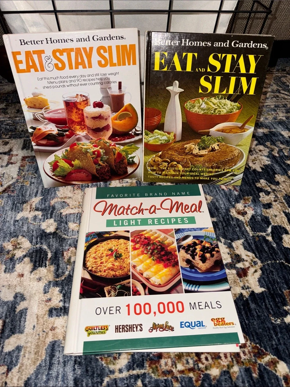 VINTAGE COOKBOOKS SET OF 3 LIGHT RECIPES MATCH A MEAL BETTER HOMES AND GARDEN
